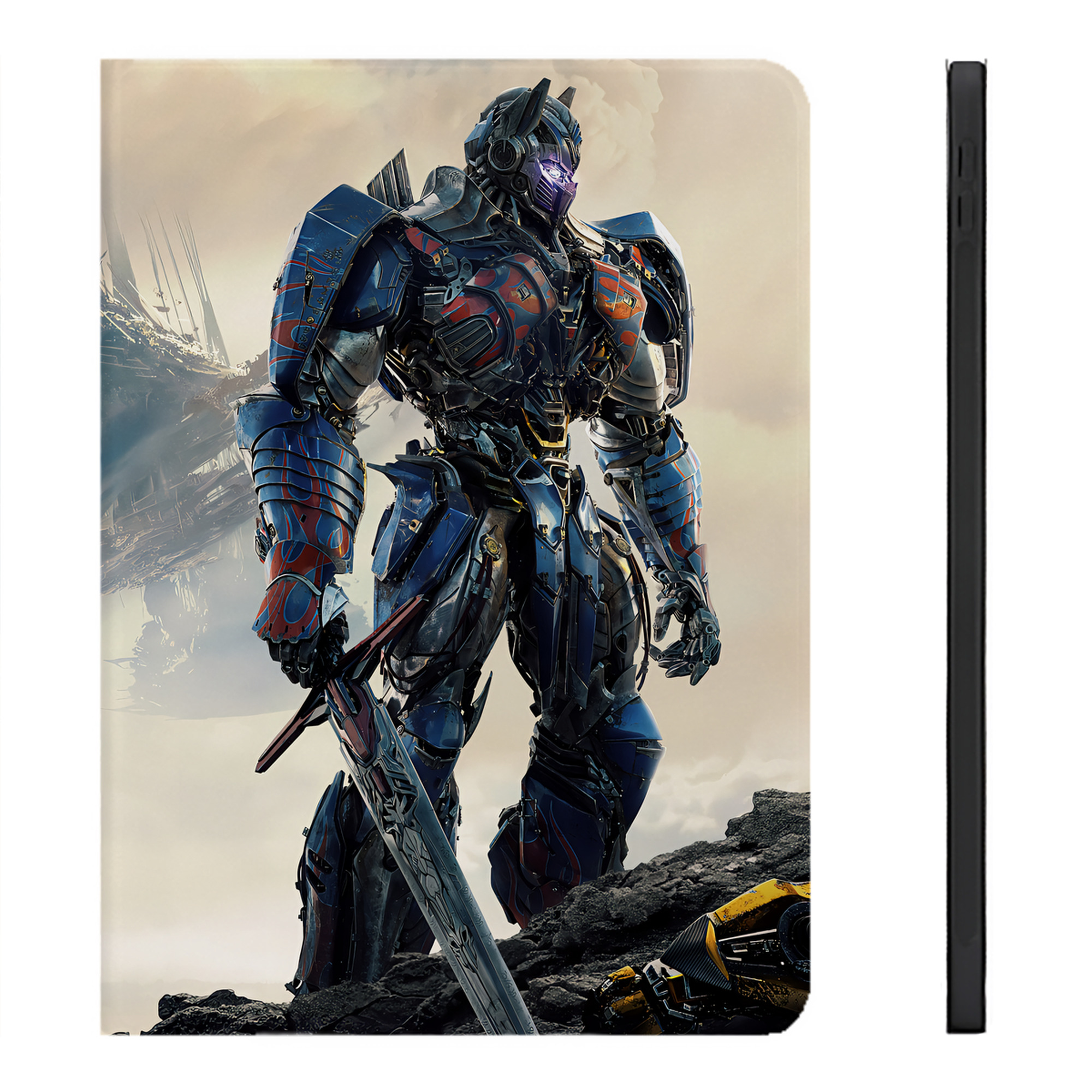 （画像用） Transformers トランスフォーマー IPadケース ペンホルダー付き ブックスタイルデザイン